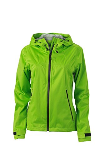 JAMES & NICHOLSON Ultraleichte Softshell-Jacke für extreme Wetterbedingungen (XL, spring-green/iron-grey) von James & Nicholson