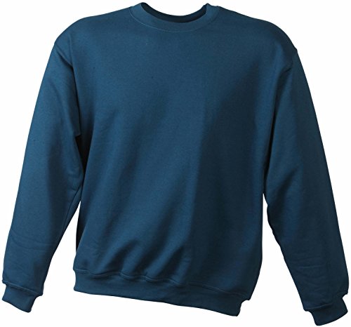JN-0.40 James+Nicholson Herren Sweatshirt (auch in Übergrößen - bis Größe 5XL), Graphite , Gr. 5XL 5XL,Graphite von James & Nicholson