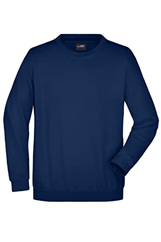 JN-0.40 James+Nicholson Herren Sweatshirt (auch in Übergrößen - bis Größe 5XL), Navy , Gr. L L,Navy von James & Nicholson