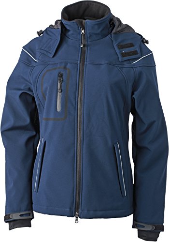 JN1001 Ladies' Winter Softshell Jacket Modische Winter Softshelljacke M,Navy von James & Nicholson