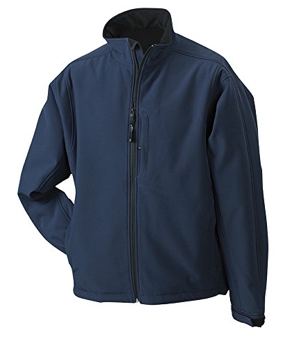 JN135 Men's Softshell Jacket Trendige Jacke aus Softshell, Größe:5XL;Farbe:Navy von James & Nicholson