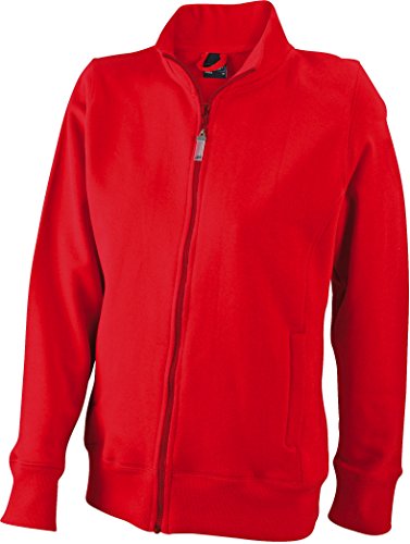 James+Nicholson Damen Damen Sweatjacke JN052 Red S von James & Nicholson