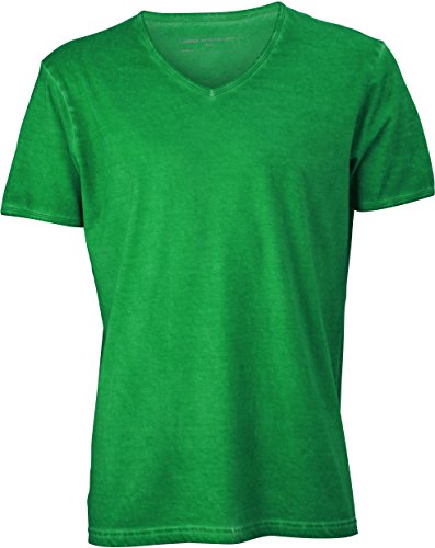 James+Nicholson Herren Trendiges T-Shirt Spray Print JN976 Fern Green 3XL von James & Nicholson