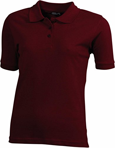 James + Nicholson Klassisches Ladies Poloshirt JN 071 Gr. Large, Red - Wine von James & Nicholson