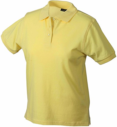 James & Nicholson Klassisches Ladies Poloshirt JN 071 Gr. Small, Yellow - Light Yellow von James & Nicholson