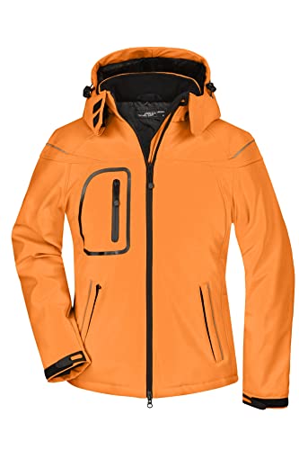 James & Nicholson Damen Winter Softshelljacke - Leicht taillierte Softshell-Funktionsjacke mit TPU Membran | Farbe: orange | Grösse: M von James & Nicholson