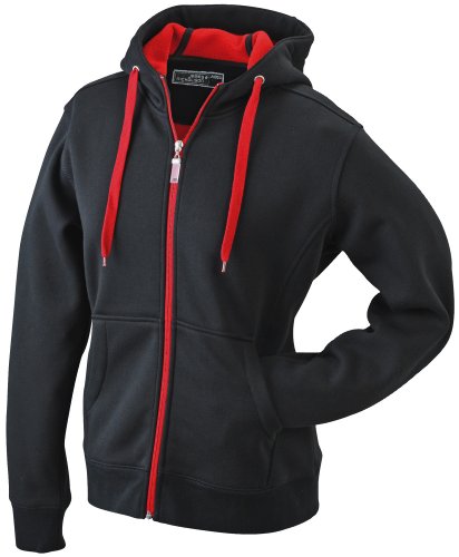 James & Nicholson, Damen-Wendejacke, Schwarz/Rot XL von James & Nicholson