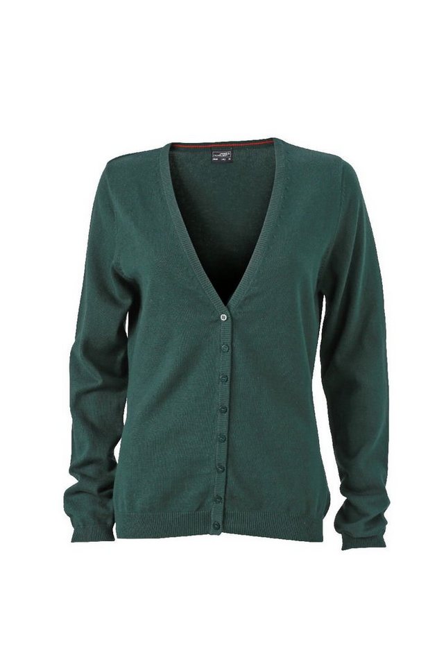 James & Nicholson Cardigan JN 660 Damen V-Neck Cardigan Leichte Strickqualität von James & Nicholson