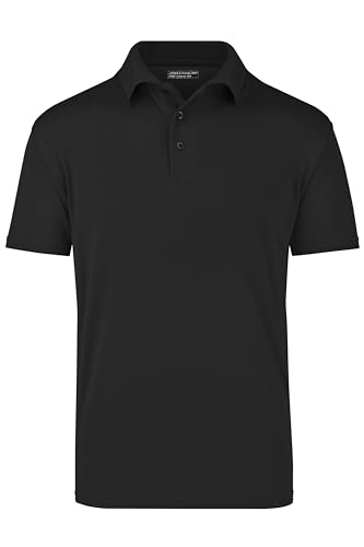 James & Nicholson Cooldry Polo - Atmungsaktives Funktions-Poloshirt für Damen und Herren | Farbe: Black | Grösse: 3XL von James & Nicholson
