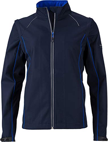 James & Nicholson - Damen 2 in 1 Jacke mit abzippbaren Ärmeln (XXL, Navy/royal) von James & Nicholson