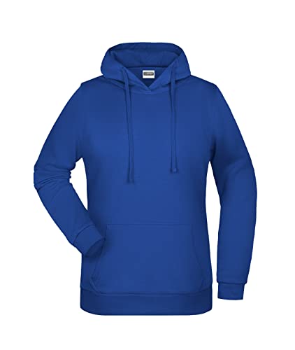 James & Nicholson Damen Basic Kapuzensweat - Leicht taillierter Kapuzenpulli mit angerauter Innenseite | Farbe: Dark-royal | Grösse: 3XL von James & Nicholson