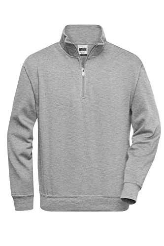 James & Nicholson Damen Basic Kapuzensweat - Leicht taillierter Kapuzenpulli mit angerauter Innenseite | Farbe: Grey-Heather | Grösse: M von James & Nicholson