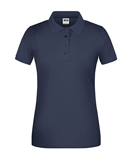 James & Nicholson Damen Bio Workwear Polo - Leicht tailliertes Poloshirt für Beruf & Freizeit | Farbe: Navy | Grösse: 3XL von James & Nicholson