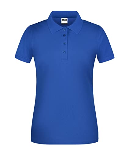 James & Nicholson Damen Bio Workwear Polo - Leicht tailliertes Poloshirt für Beruf & Freizeit | Farbe: royal | Grösse: L von James & Nicholson