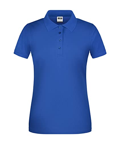 James & Nicholson Damen BIO Workwear Polo - Leicht tailliertes Poloshirt für Beruf & Freizeit | Farbe: royal | Grösse: L von James & Nicholson
