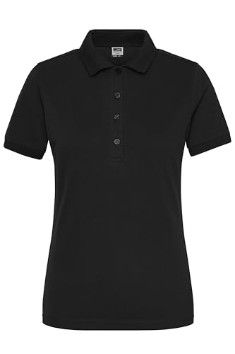 James & Nicholson Damen Bio Workwear Polo Stretch - Elastisches Polo-Shirt mit tailliertem Schnitt | Farbe: Black | Grösse: M James & Nicholson Damen Bio Workwear Polo Stretch - Elastisches Polo-Shirt mit tailliertem Schnitt | Farbe: Black | Grösse: M von James & Nicholson