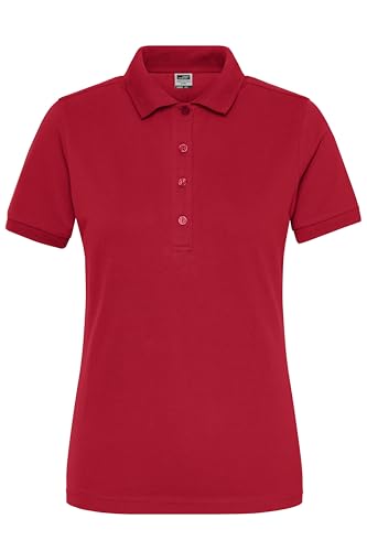 James & Nicholson Damen Bio Workwear Polo Stretch - Elastisches Polo-Shirt mit tailliertem Schnitt | Farbe: red | Grösse: M James & Nicholson Damen Bio Workwear Polo Stretch - Elastisches Polo-Shirt mit tailliertem Schnitt | Farbe: red | Grösse: M von James & Nicholson