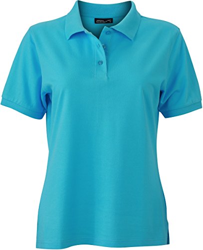 James & Nicholson Damen Classic Polo Ladies Poloshirt, Blau (Pacific), 36 (Herstellergröße: M) von James & Nicholson