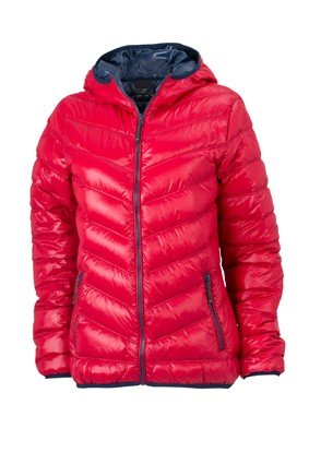 James & Nicholson Damen Daunenjacke Ladies' Down Jacket S,Red-Navy von James & Nicholson
