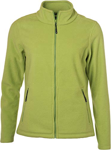 James & Nicholson - Damen Fleece Jacke mit Stehkragen im Klassischen Design (3XL, Lime-Green) von James & Nicholson