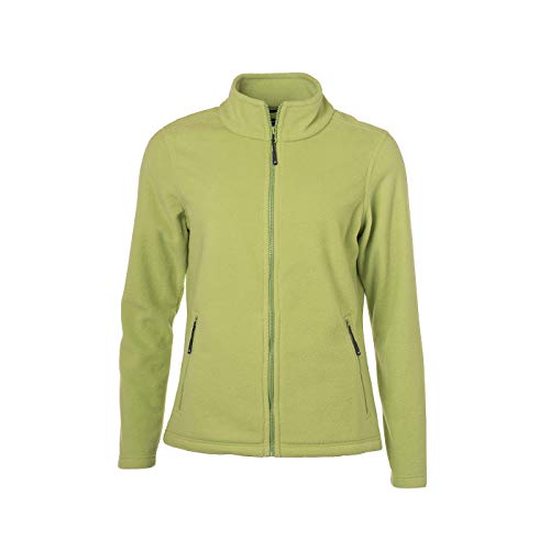 James & Nicholson - Damen Fleece Jacke mit Stehkragen im Klassischen Design (XXL, Lime-Green) von James & Nicholson