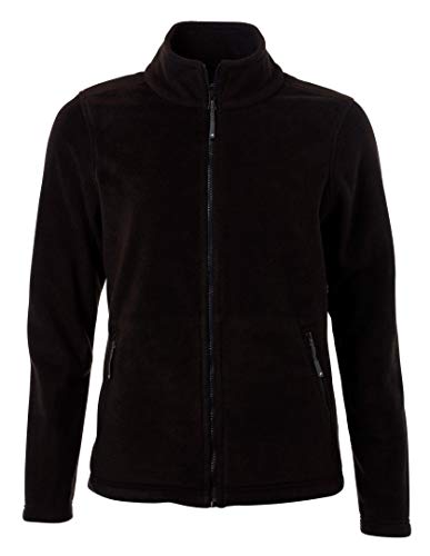 James & Nicholson Damen Fleecejacke JN781 Gr. S, Schwarz von James & Nicholson