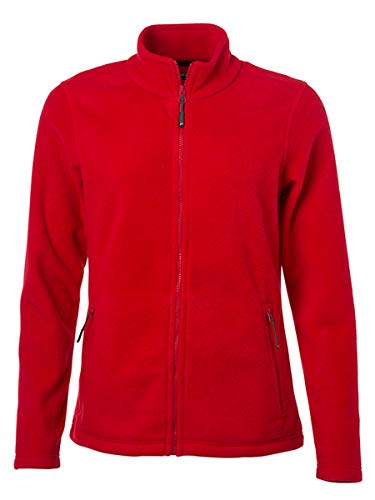 James & Nicholson Damen Fleecejacke JN781 Gr. XL, rot von James & Nicholson