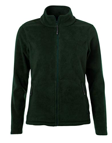James & Nicholson Damen Fleecejacke JN781 Gr. XXX-Large, dunkelgrün von James & Nicholson