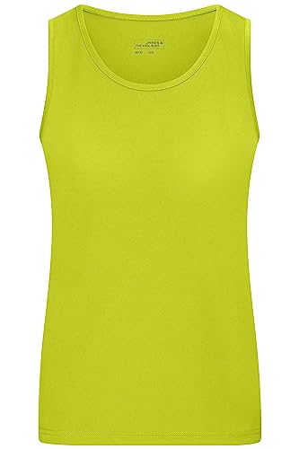 James & Nicholson Damen Funktions-Tanktop - Leicht-tailliertes und Funktionelles Top für Sport und Freizeit | Farbe: Acid-Yellow | Grösse: M von James & Nicholson