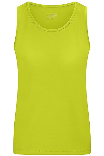 James & Nicholson Damen Funktions-Tanktop - Leicht-tailliertes und funktionelles Top für Sport und Freizeit | Farbe: acid-yellow | Grösse: M von James & Nicholson