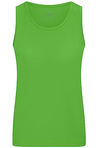 James & Nicholson Damen Funktions-Tanktop - Leicht-tailliertes und funktionelles Top für Sport und Freizeit | Farbe: lime-green | Grösse: L von James & Nicholson
