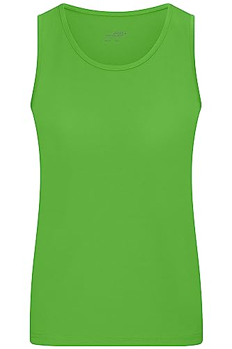 James & Nicholson Damen Funktions-Tanktop - Leicht-tailliertes und Funktionelles Top für Sport und Freizeit | Farbe: Lime-Green | Grösse: M von James & Nicholson