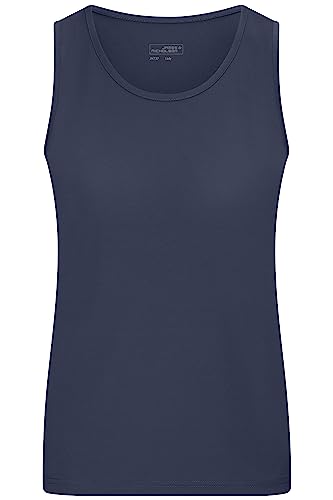 James & Nicholson Damen Funktions-Tanktop - Leicht-tailliertes und funktionelles Top für Sport und Freizeit | Farbe: navy | Grösse: XL von James & Nicholson