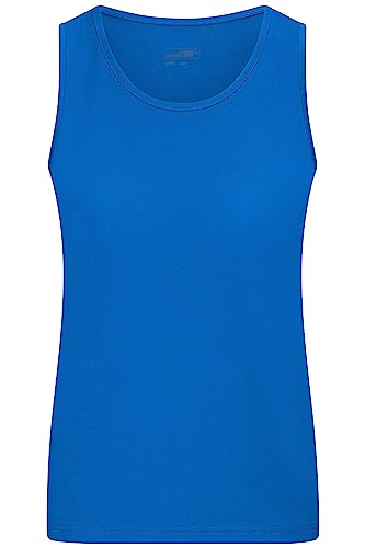 James & Nicholson Damen Funktions-Tanktop - Leicht-tailliertes und Funktionelles Top für Sport und Freizeit | Farbe: royal | Grösse: L von James & Nicholson