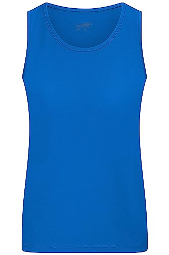 James & Nicholson Damen Funktions-Tanktop - Leicht-tailliertes und funktionelles Top für Sport und Freizeit | Farbe: royal | Grösse: XS von James & Nicholson