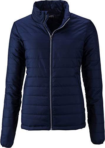 James & Nicholson Damen Jacke Ladies' Padded Jacket, Blau (Navy), 42(Herstellergröße: XL) von James & Nicholson