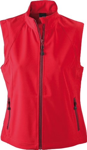 James & Nicholson Damen Jacke Softshellweste rot (red) X-Large von James & Nicholson