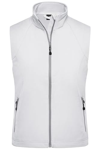 James & Nicholson Damen Softshell Weste - Taillierte Weste aus elastischem Softshell | Farbe: off-white | Grösse: XXL von James & Nicholson