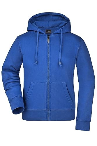 James & Nicholson Damen Kapuzen-Sweatjacke - Hochwertige Kapuzenjacke aus formbeständiger Sweatware | Farbe: royal | Grösse: XL von James & Nicholson