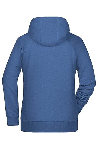 James & Nicholson Damen Kapuzensweat - Hochwertiger Hoody aus Bio-Baumwolle mit tailliertem Schnitt | Farbe: light-denim-melange | Grösse: L von James & Nicholson