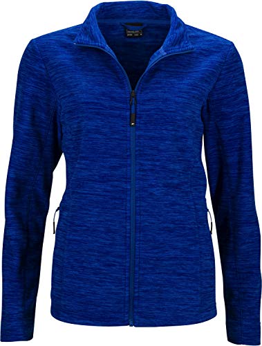 James & Nicholson Damen Ladies' Fleece Jacket Jacke, Blau (Royal-Melange/Blue), 36 (Herstellergröße: M) von James & Nicholson