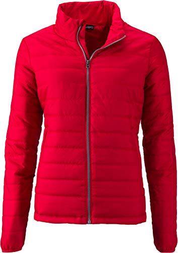James & Nicholson Damen Ladies' Padded Jacket Jacke, Rot (Red), 42 (Herstellergröße: XXL) von James & Nicholson