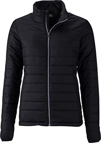 James & Nicholson Damen Ladies' Padded Jacket Jacke, Schwarz (Black), 34 (Herstellergröße: S) von James & Nicholson