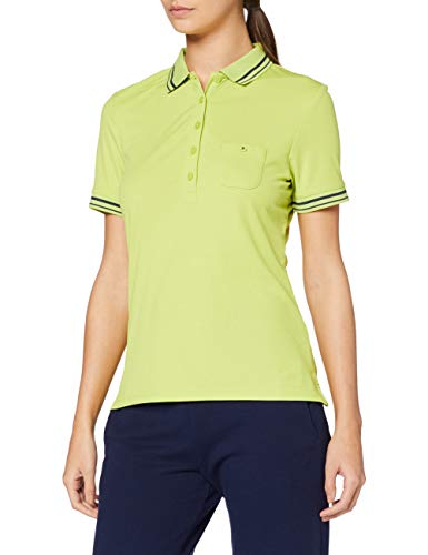 James & Nicholson Damen Ladies´Polo Poloshirt, Gelb (Acid-Yellow/Carbon), 38 (Herstellergröße: L) von James & Nicholson