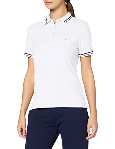 James & Nicholson Damen Ladies´Polo Poloshirt, Weiß (White/Black), 36 (Herstellergröße: M) von James & Nicholson