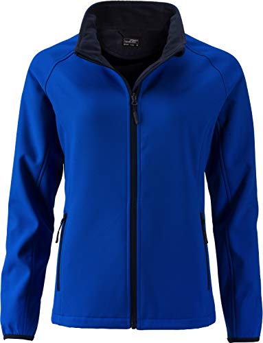 James & Nicholson Damen Ladies' Promo Softshell Jacket Jacke, Blau (Nautic-Blue/Navy), 36 (Herstellergröße: M) von James & Nicholson