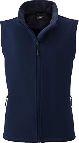 James & Nicholson Damen Ladies' Promo Softshell Vest Outdoor Weste, Blau (Navy/Navy), 38 (Herstellergröße: L) von James & Nicholson