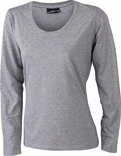 James & Nicholson Damen T-Shirt Langarmshirt X-Large greyheather von James & Nicholson