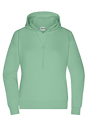 James & Nicholson Damen Lounge Hoody - Kuscheliger, leicht oversized geschnittener Hoody mit Kapuze und Kordel | Farbe: jade-green | Grösse: S von James & Nicholson