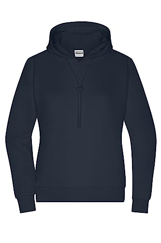 James & Nicholson Damen Lounge Hoody - Kuscheliger, leicht oversized geschnittener Hoody mit Kapuze und Kordel | Farbe: navy | Grösse: S von James & Nicholson